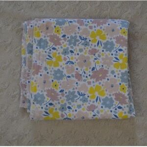 Child of Mine by Carter's Floral Baby Receiving Blanket Flannel Yellow Blue Pink